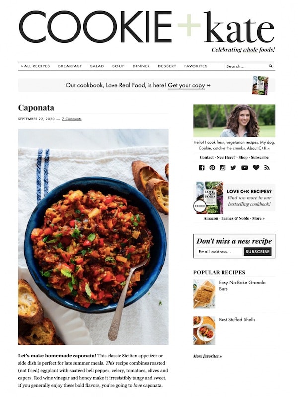 blog for food