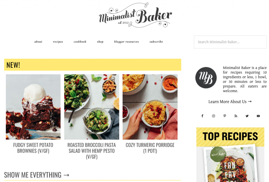 blog for food